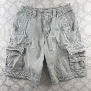 WearFirst Mens Cargo Shorts Khaki Tan Cotton Size 29 Utility Outdoor Summer